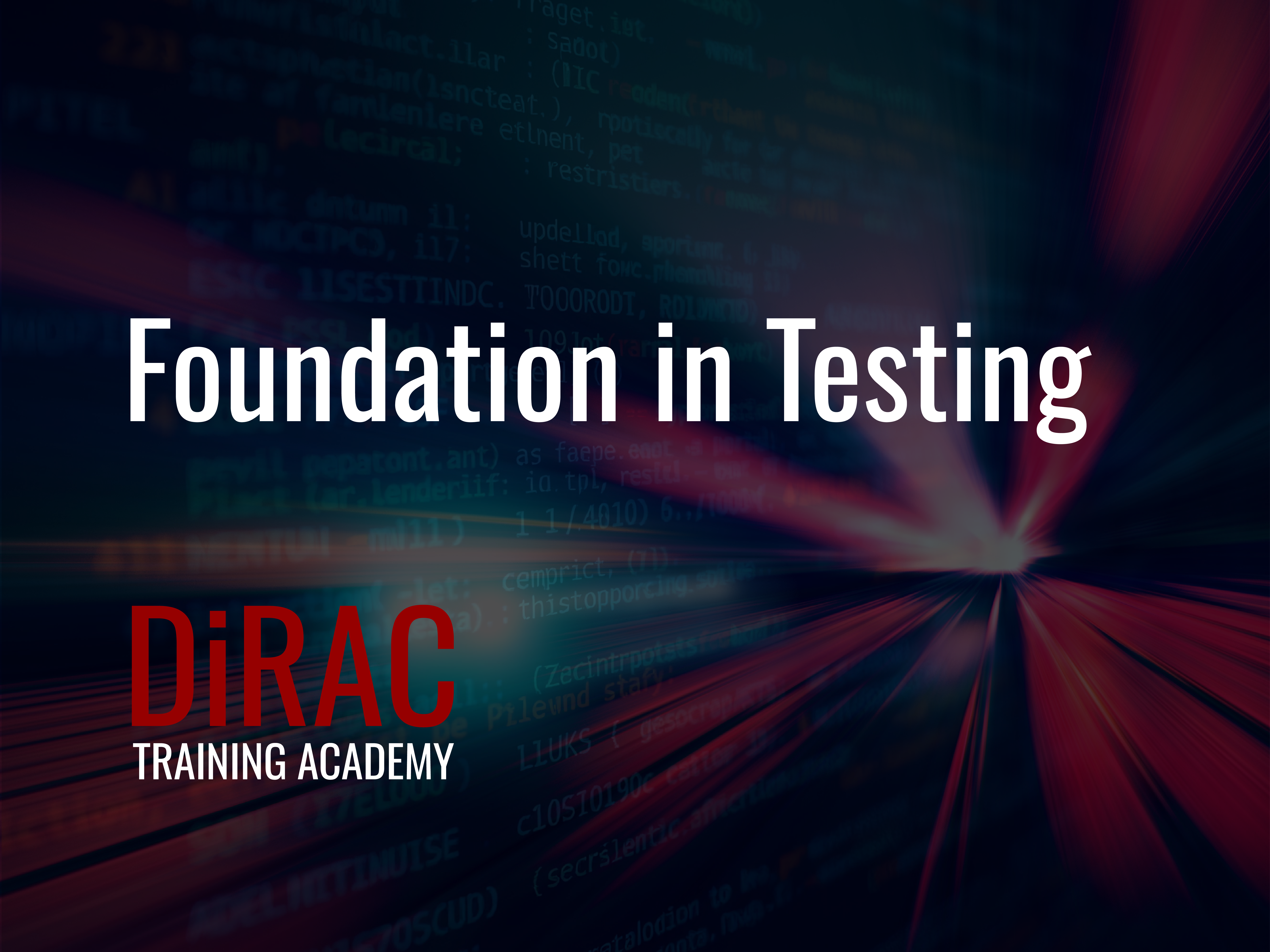 Foundation in Testing