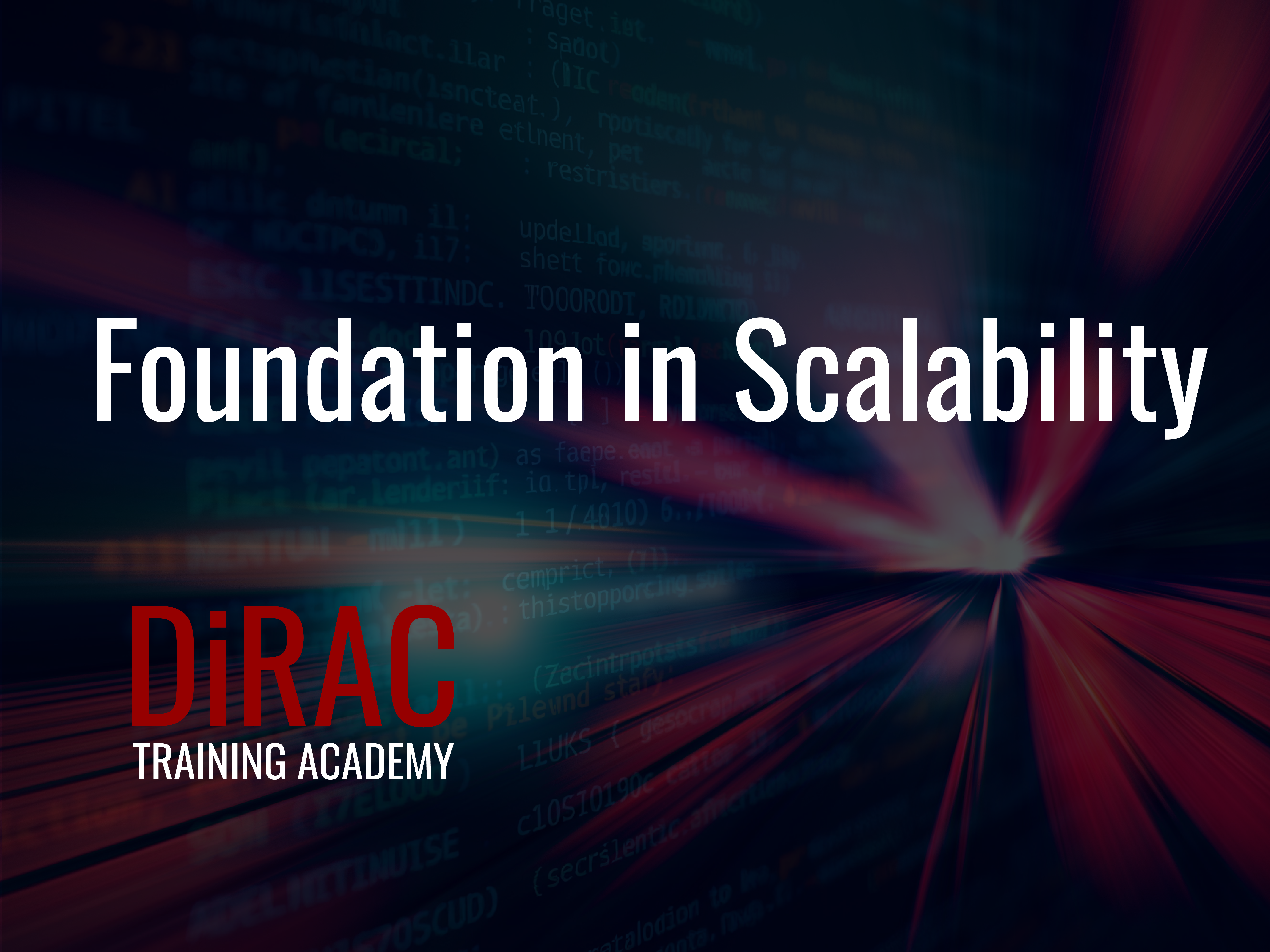 Foundation in Scalability